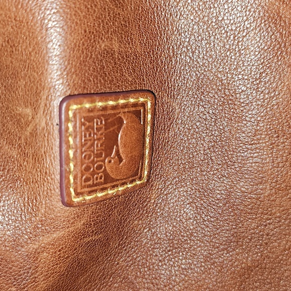 Dooney & Bourke Brown Leather Shoulder Bag,  Florentine,Italian